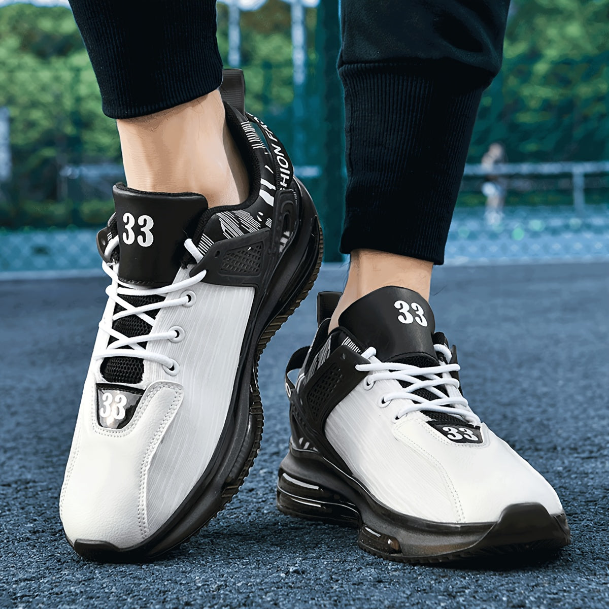 Zapatillas masculinas de lona y microfibra con absorción de impactos y suelas antideslizantes