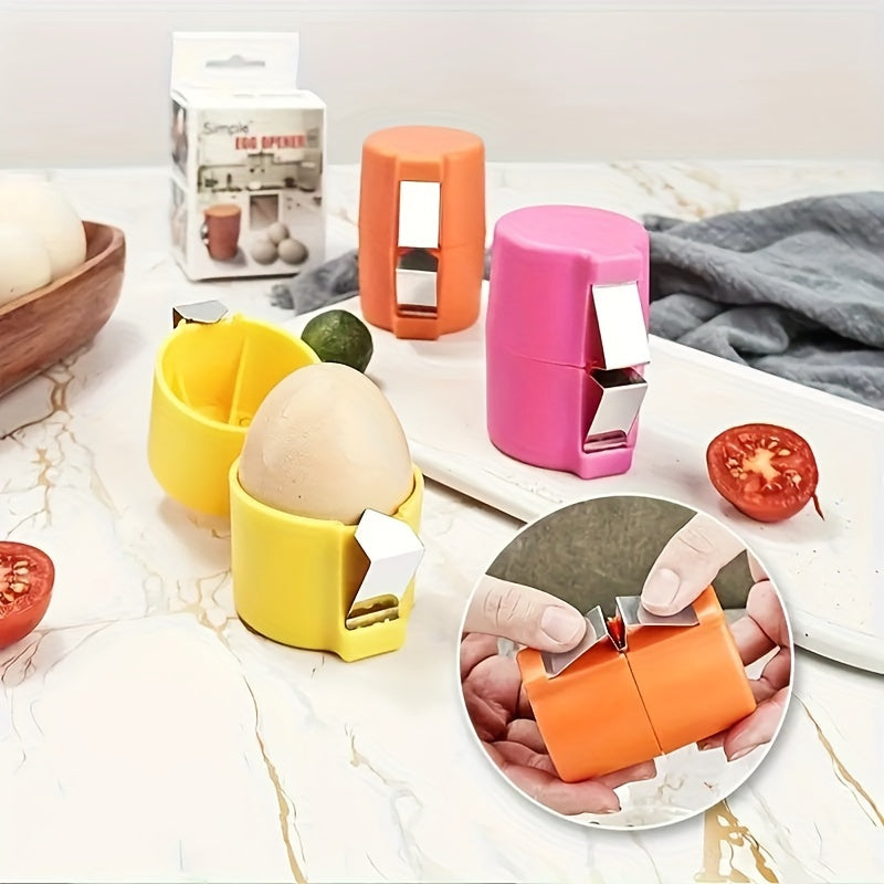 Handheld Egg Peeler Plastic Kitchen Tool for Baking and Cooking