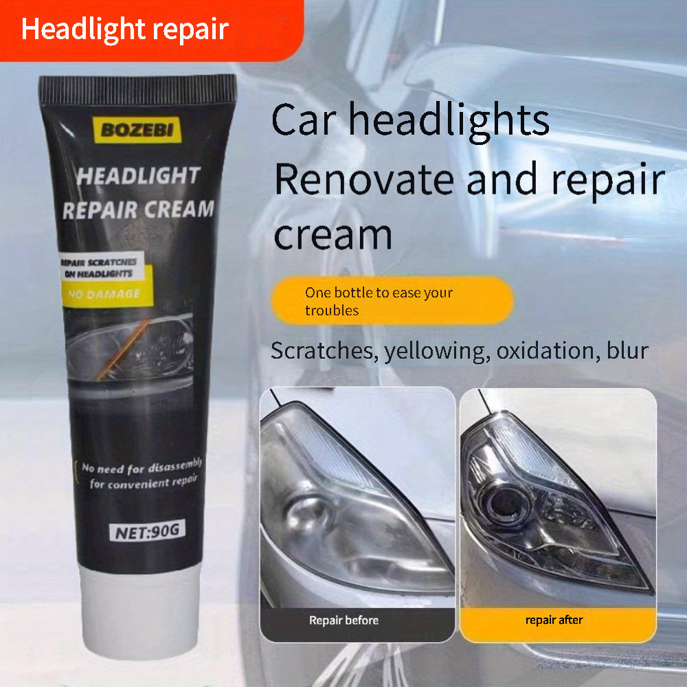 Headlight Repair Kit for Scratches Oxidation and Yellowing 3.17oz Easy Apply