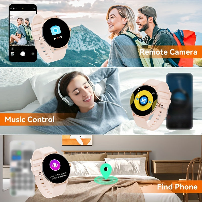 Men Women Smart Watch with 3.53cm HD Display Wireless Calling Multi Sports Music Control AI Voice Assistant