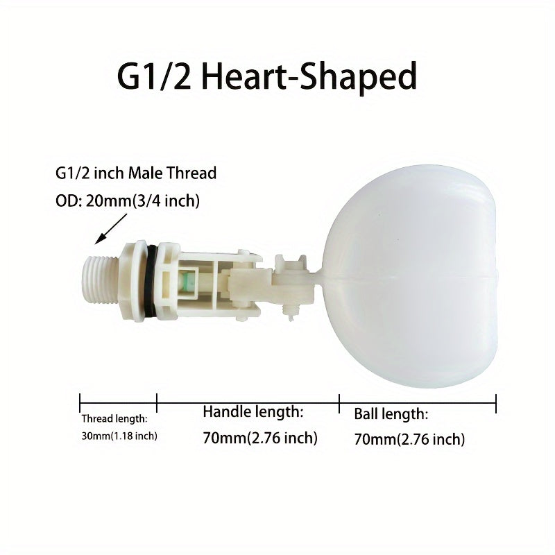 Válvula de flotador de plástico para bebederos de ganado, estanques y acuarios