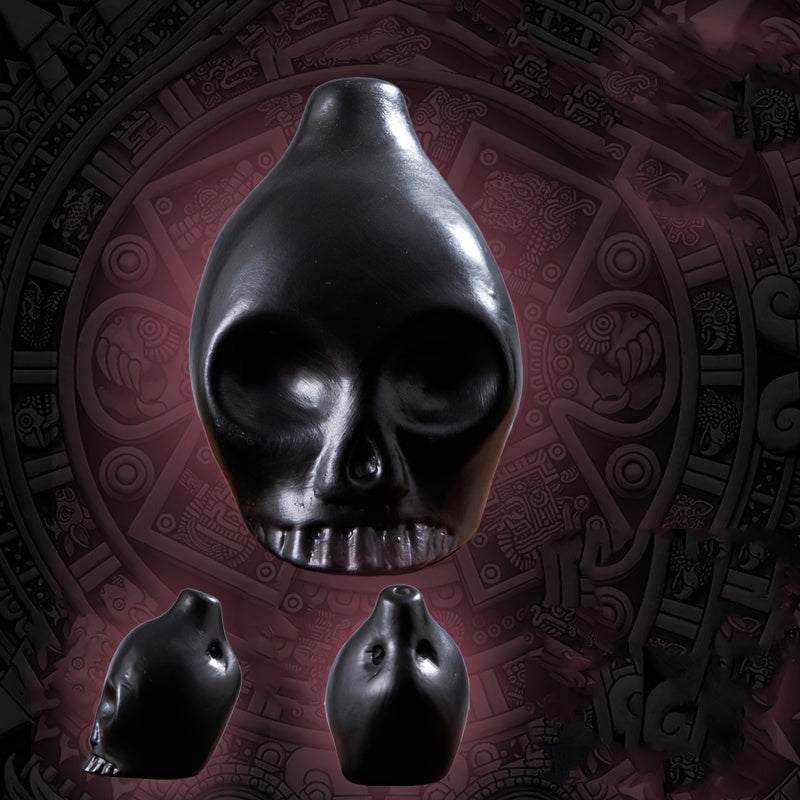 Handcrafted Ceramic Skull Instrument for Collectors and History Enthusiasts