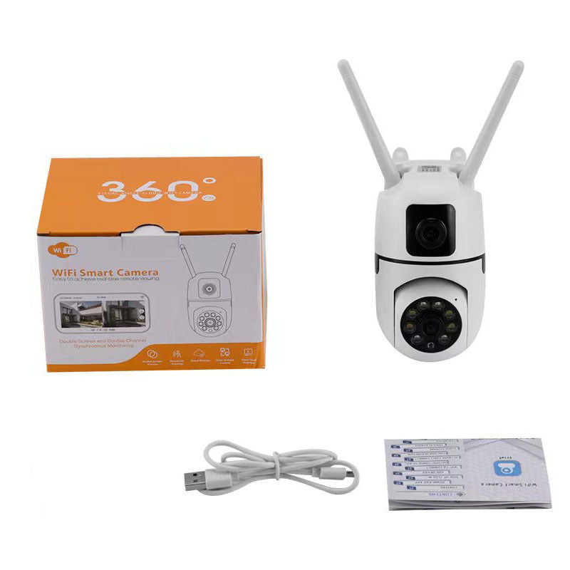 Wireless Security Camera 4MP HD Night Vision Two-Way Audio Indoor Outdoor WiFi PTZ