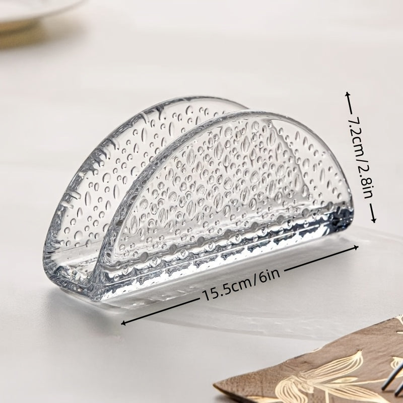 Acrylic Napkin Holder Modern Upright Design for Dining Table Kitchen Decor