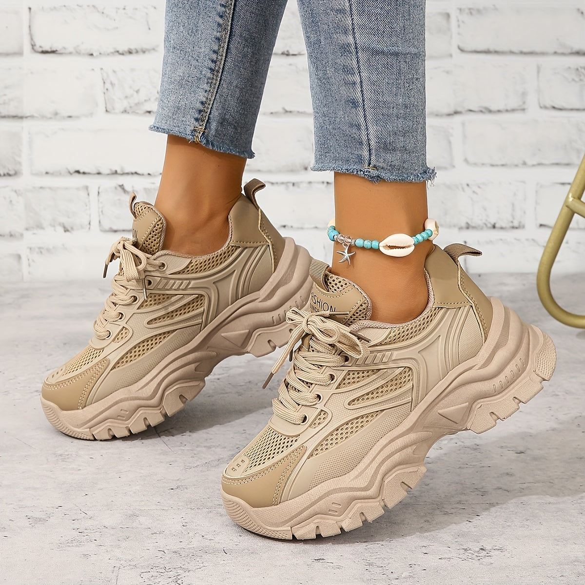 Women’s Casual Canvas Sneakers, Lace-Up, Low-Top, Comfortable Outdoor Shoes