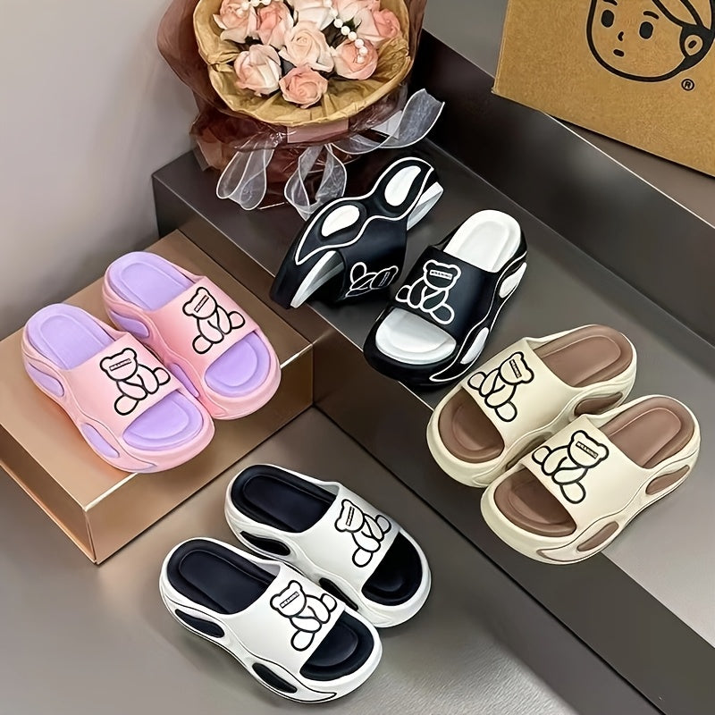 Women's Thick-Soled Non-Slip Indoor Outdoor Slippers for Spring Summer Autumn