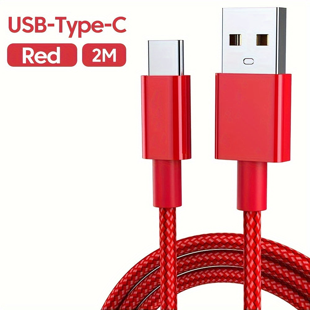 120W 6A USB Type C Charging Cable for Data Transfer and Fast Charging