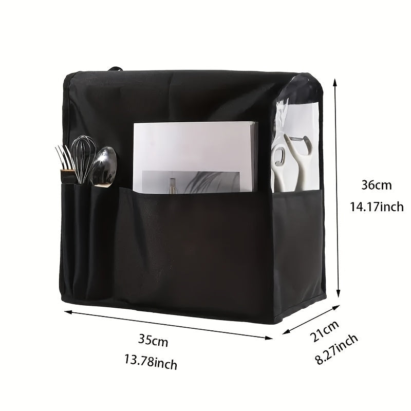 Qora PVC va Oxford mato Blender qopqog'i, suv o'tkazmaydigan chang o'tkazmaydigan, saqlash choʻntagi bilan