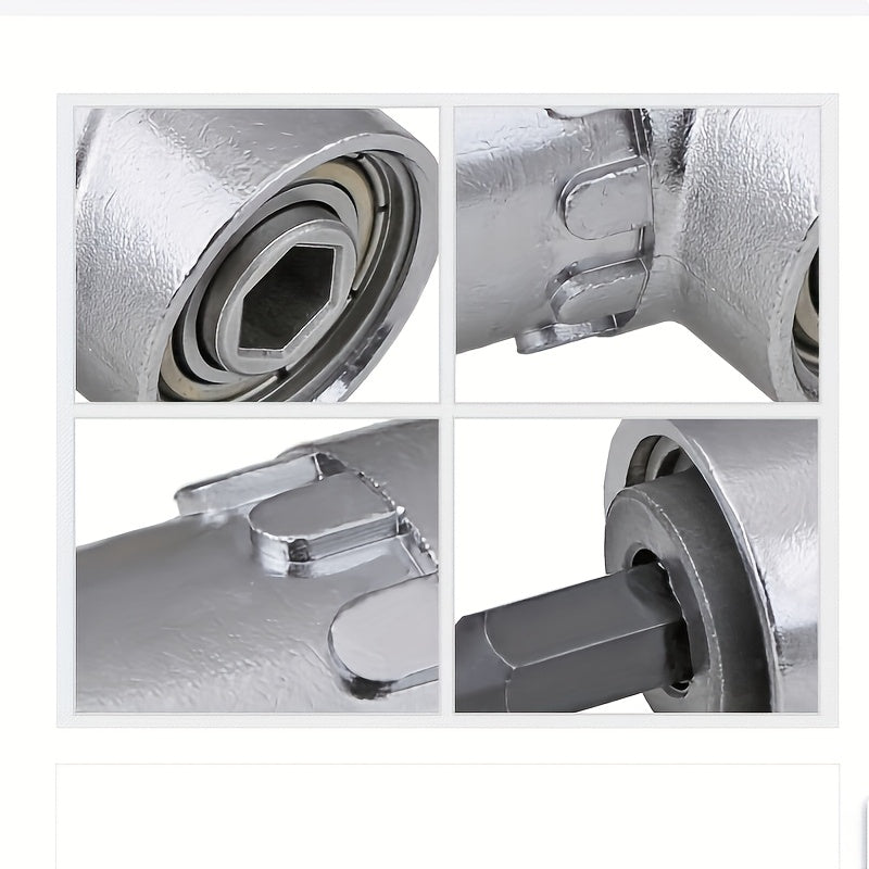 Right Angle Drill Attachment Black Alloy Steel 105 Degree for Power Drilling