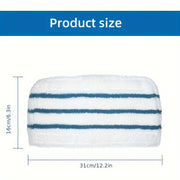 Микрофибровые насадки для паровых швабр, синие и белые, многоразовые, для твердых пород дерева, плитки, ламината