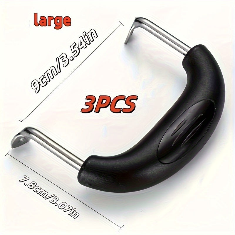 3 ta zanglamaydigan po'latdan yasalgan qozon tutqichlari to'plami, bardoshli plastmassa, turli o'lchamlarda