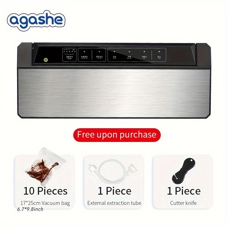 Vacuum Sealer with Powerful Suction Widened Sealing Strip Auto Venting Continuous Sealing