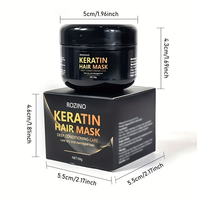 5-Piece Keratin Hair Care Set with Shampoo Conditioner Hair Mask and Essential Oil for Normal Hair