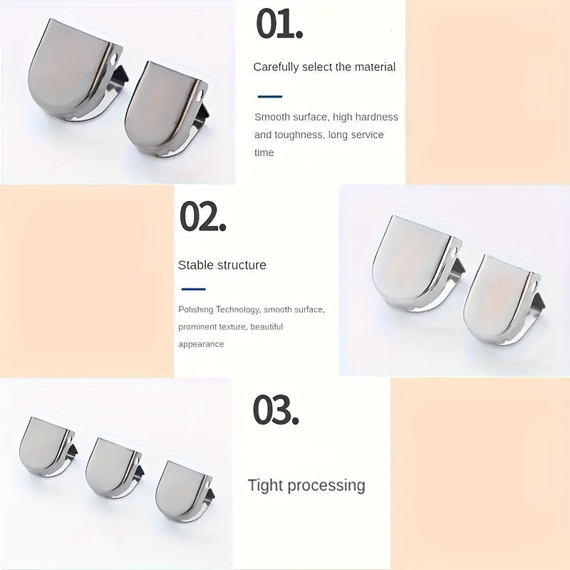 12 Pack Metal Shoe Clips No-Tie for Men and Women Durable Solid Color