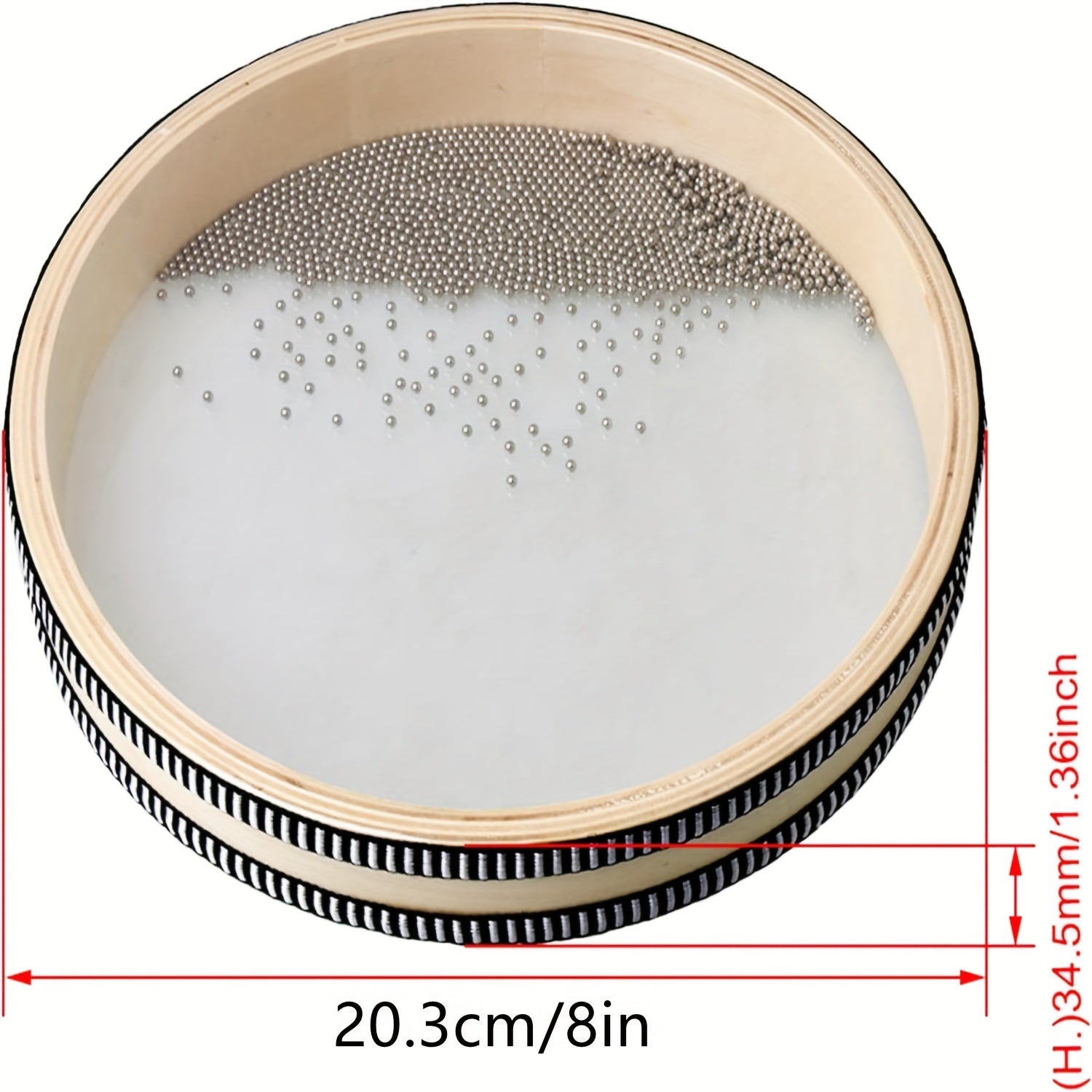 White Ocean Wave Drum for Relaxation Meditation Yoga Natural Sound