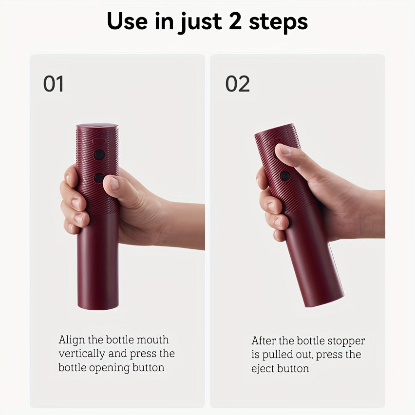 Qayta to'ldiriladigan elektr sharob ochgich avtomatik qopqog'och uchun uy oshxona partiyasi bar to'y qora qizil