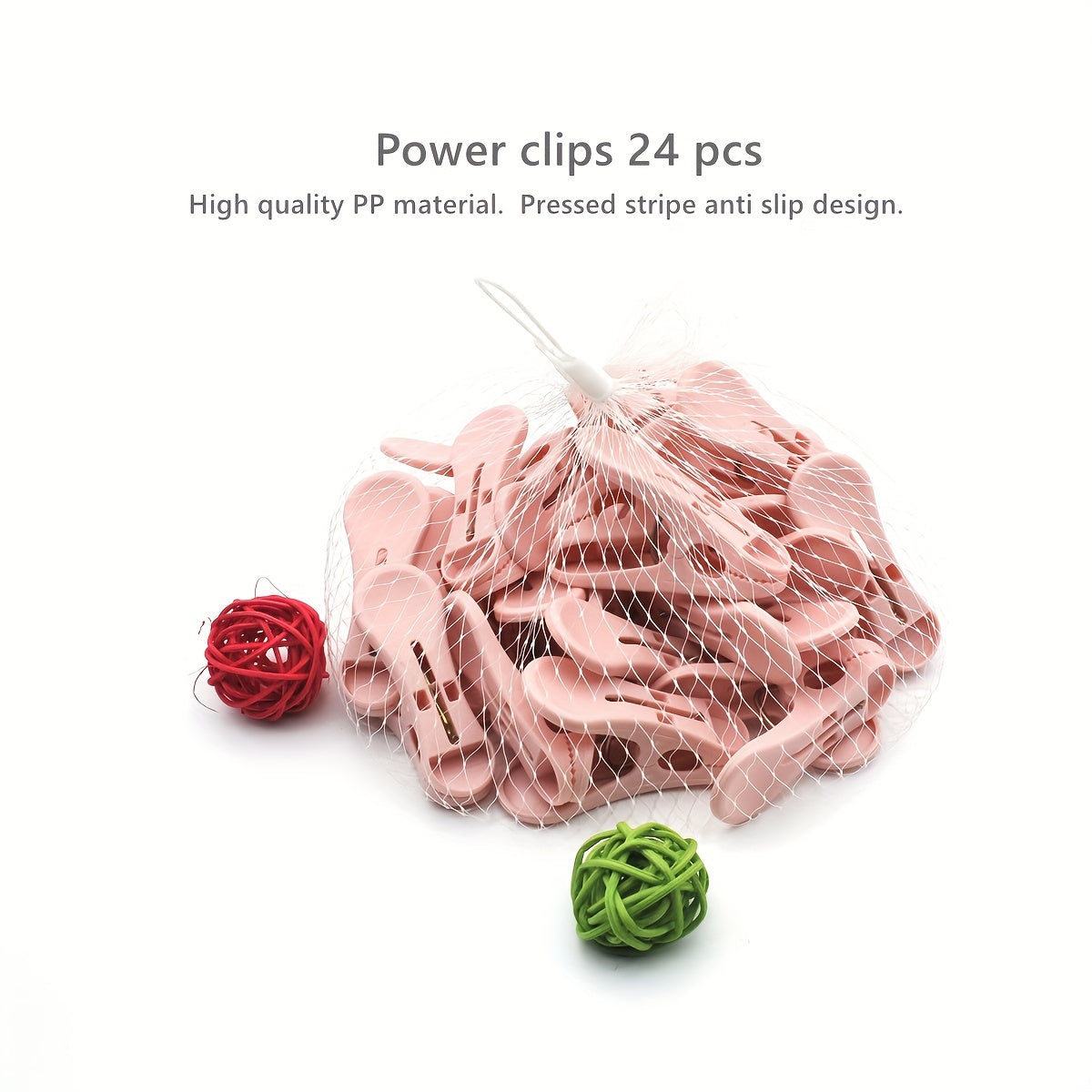 24 Pieces Windproof Clothespins Durable Clothes Socks Sheet Hangers Drying