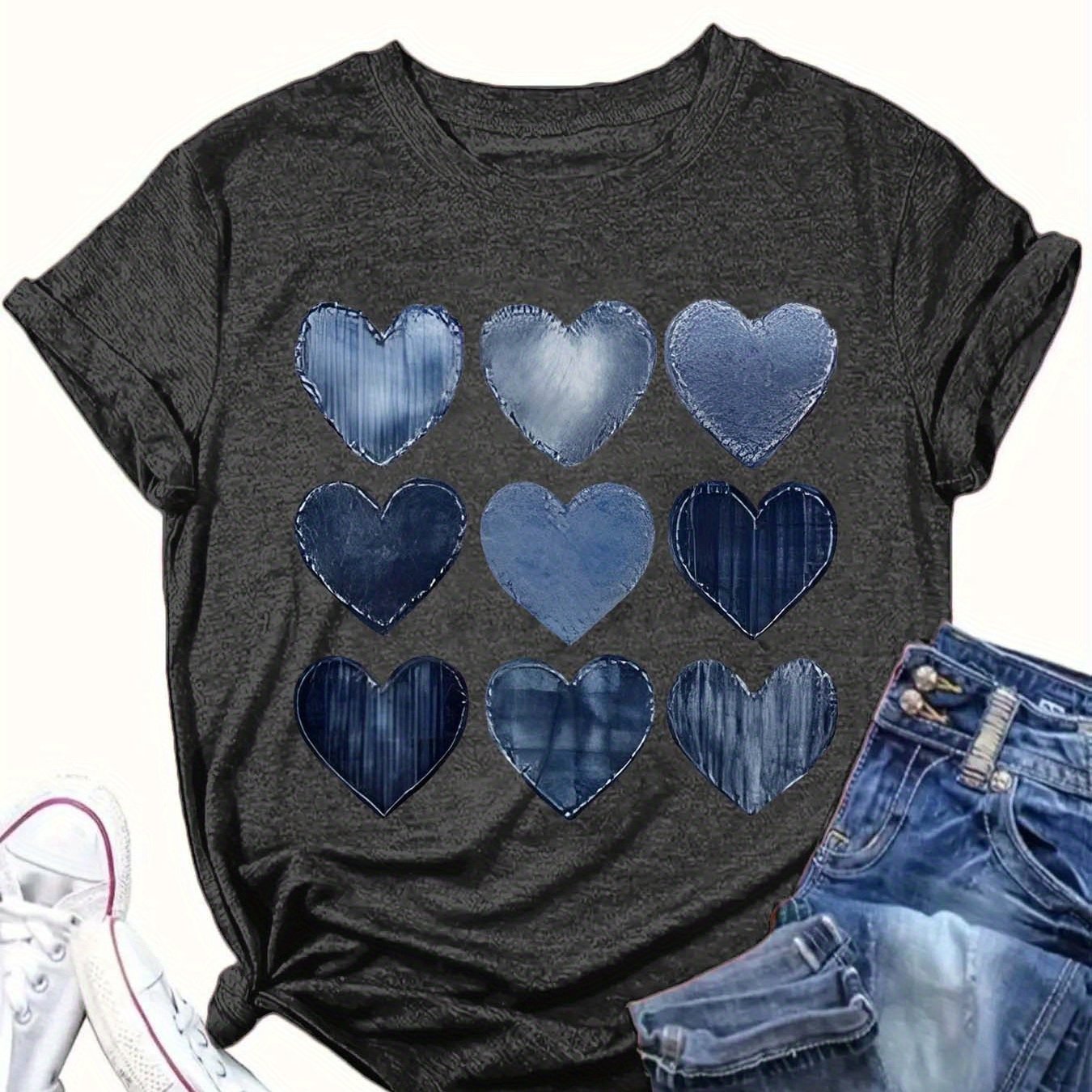 Plus Size Women's Casual Cotton T-Shirt Short Sleeve All-Season Comfortable