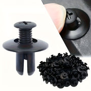 20/60/120pcs 8mm Black Plastic Rivets Car Bumper Fasteners Durable Clips