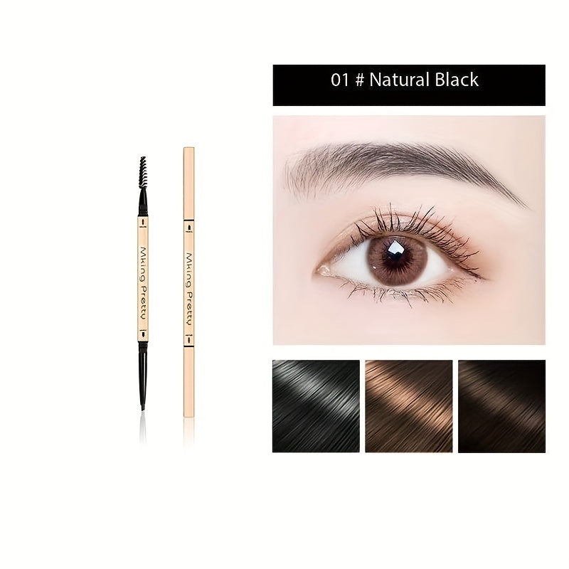 Lápiz de cejas para mujer Golden Slim resistente al agua, a prueba de manchas, para todo tipo de piel