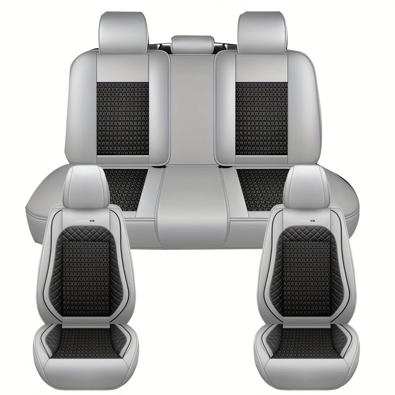Универсальные прочные чехлы на автомобильные сиденья износостойкие на пять человек, устойчивые к пятнам