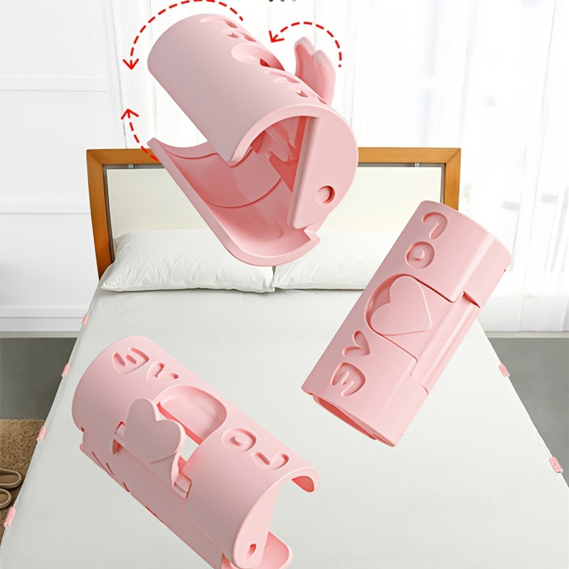 Pink Polypropylene Non-Woven Bed Sheet Holder Anti-Slip Clip Quilt Cover Buckle Household Accessory