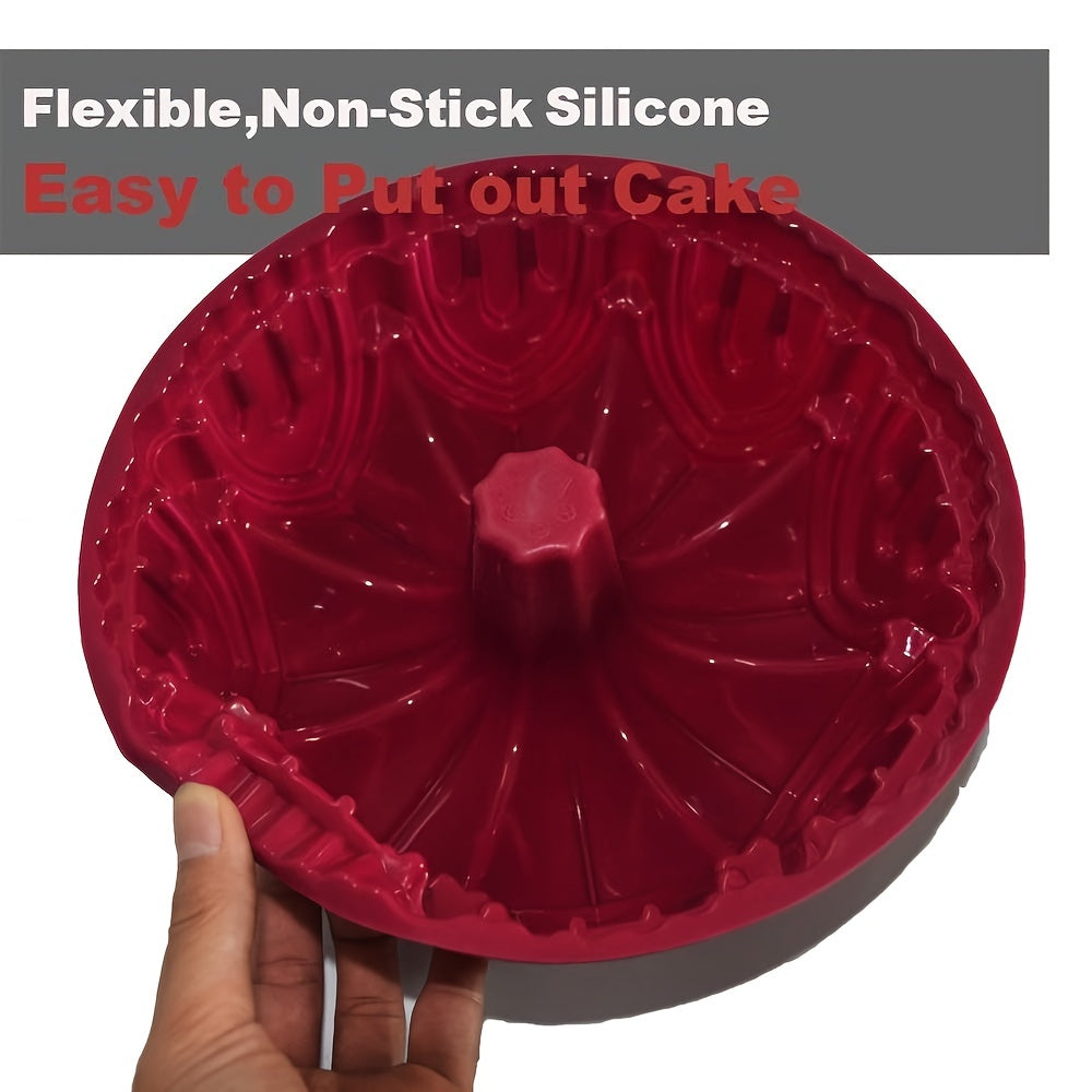 Silicone Castle Crown Cake Mold for Baking Large Cakes and Desserts