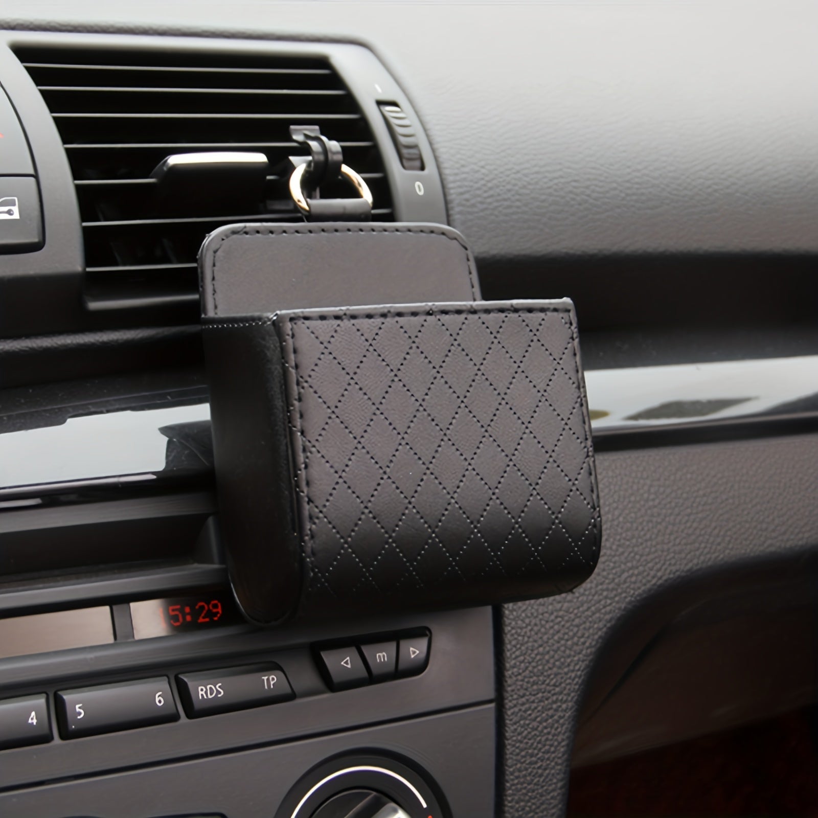 Car Air Conditioner Vent Organizer Bags with Phone Holder Lightweight Multi-Functional