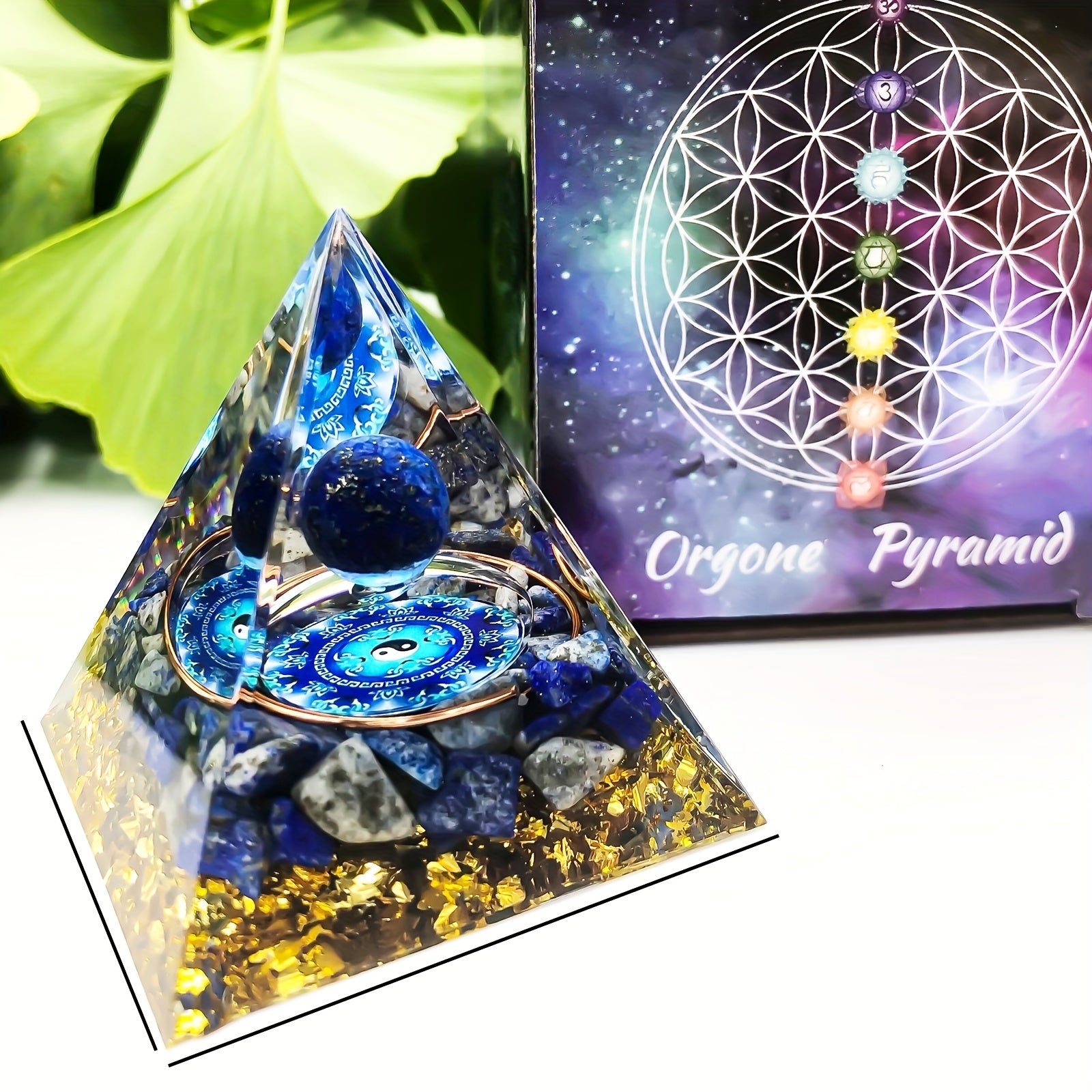 Amethyst Crystal Pyramid for Positive Energy Stress Relief Meditation Healing Wealth Attraction
