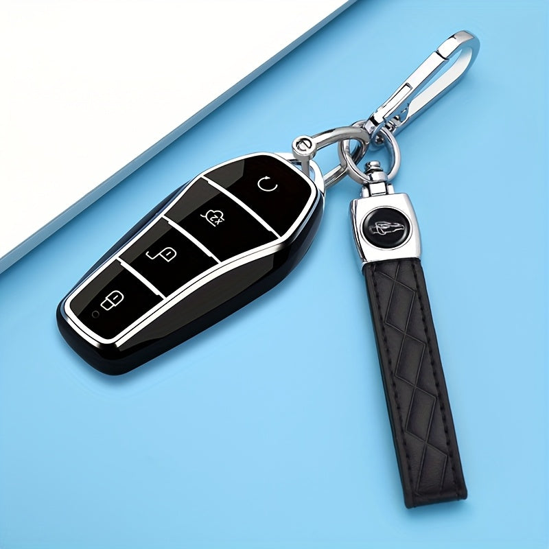 Universal Car Key Case for Men Women Soft Leather Protective Cover