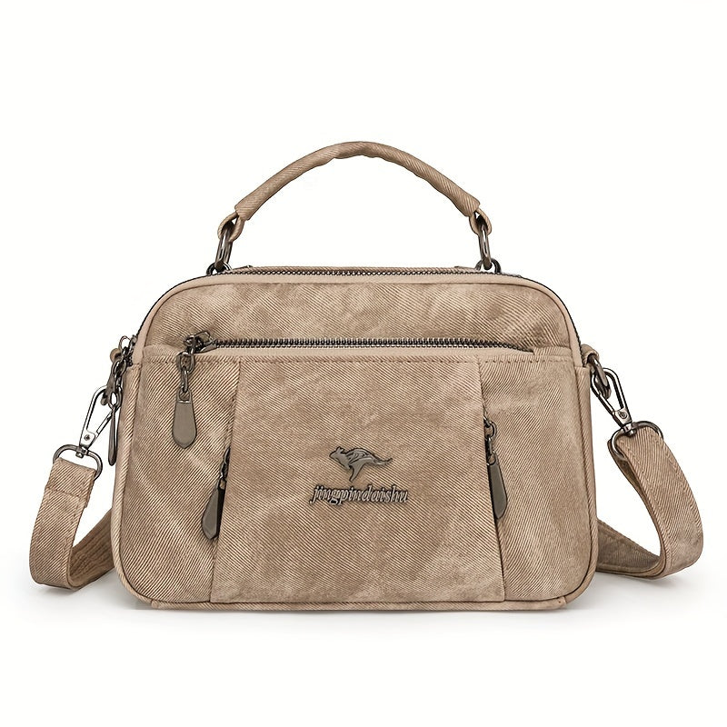 Turli ranglarda, ajratiladigan tasma bilan sintetik charm xochli sumka, ish yoki sovg'a berish uchun ideal.