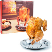 Stainless Steel Roasting Rack with Detachable Tray for Grilling and Baking 17.5cm