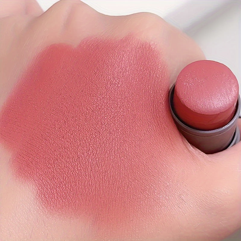 Long-Lasting Dual-Use Matte Blush Stick for Cheeks and Lips
