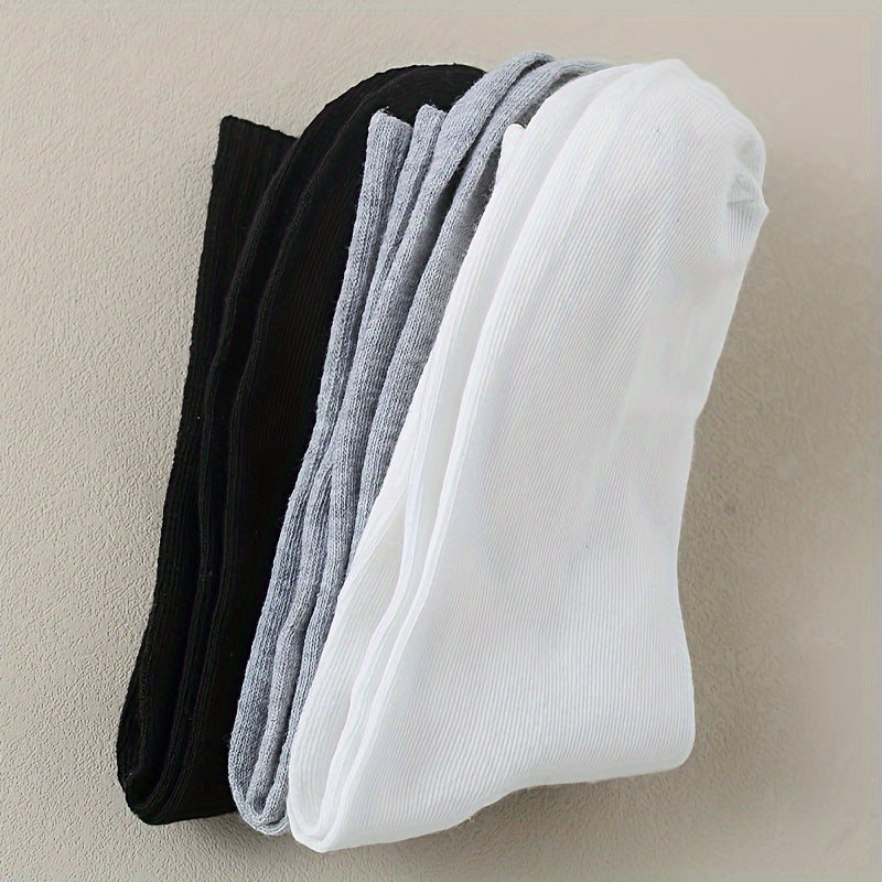 Мужской набор из 3 пар носков с коротким рукавом, разноцветные, вязаные, из полиэстера и спандекса, с уникальными принтами