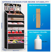 Over-the-Door Organizer with 5 Bins and 10 Side Pockets for Bathroom and Bedroom Storage