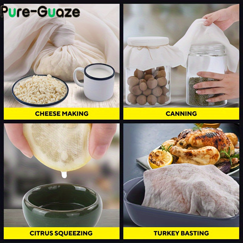 Tela de muselina de grado 10, 2 yardas cuadradas, colador de cocina multiusos