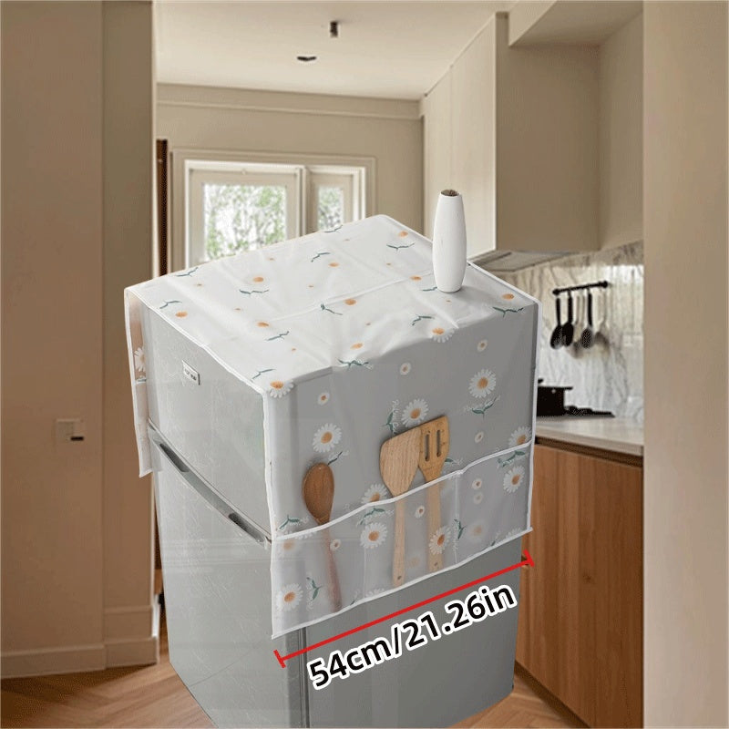 Funda para electrodomésticos de diseño floral para nevera y electrodomésticos de cocina, resistente a los arañazos, fácil de limpiar, ajuste universal
