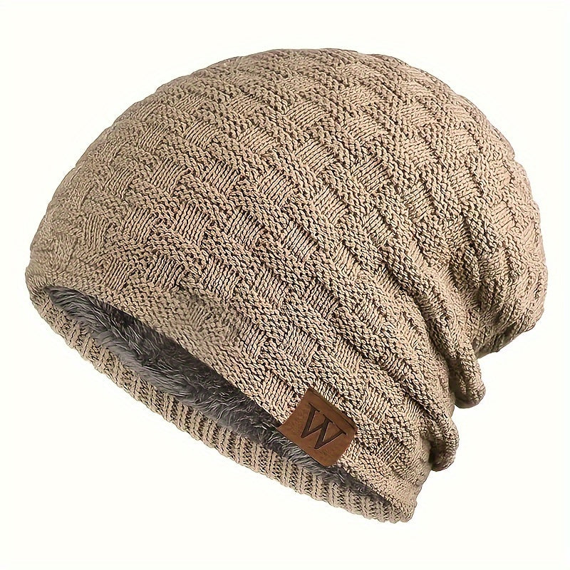Men's Fleece Lined Winter Hat for Cycling Skiing Ear Protection
