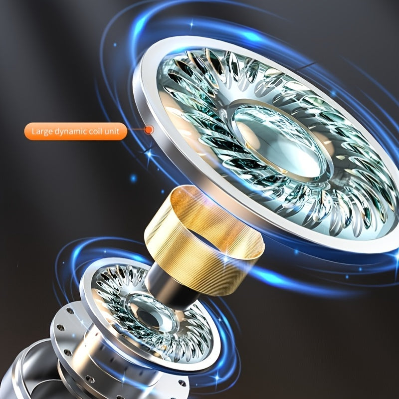 2025 Wireless In-Ear Headphones with HIFI Dolby Bass Stereo HD Calls USB Type-C Rechargeable Battery for Android iPhone Gaming Smartphone