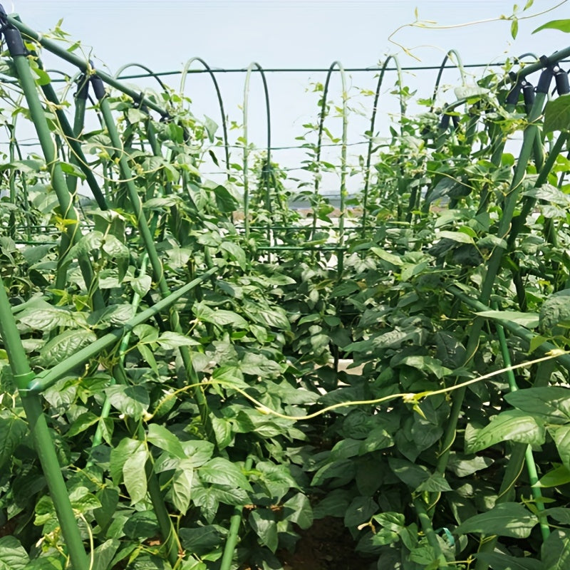 25-Piece Plastic Steel Garden Trellises Set 90cm High Support for Vegetables and Plants