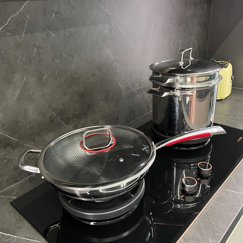 Stainless Steel Frying Pan Nonstick Scratch-Resistant Fast Heat Conducting Cookware