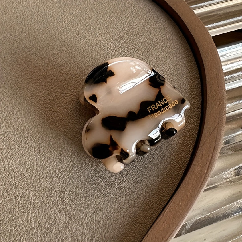 Heart-Shaped Small Hair Clips for Women Valentine’s Day Hair Accessories Set of 6