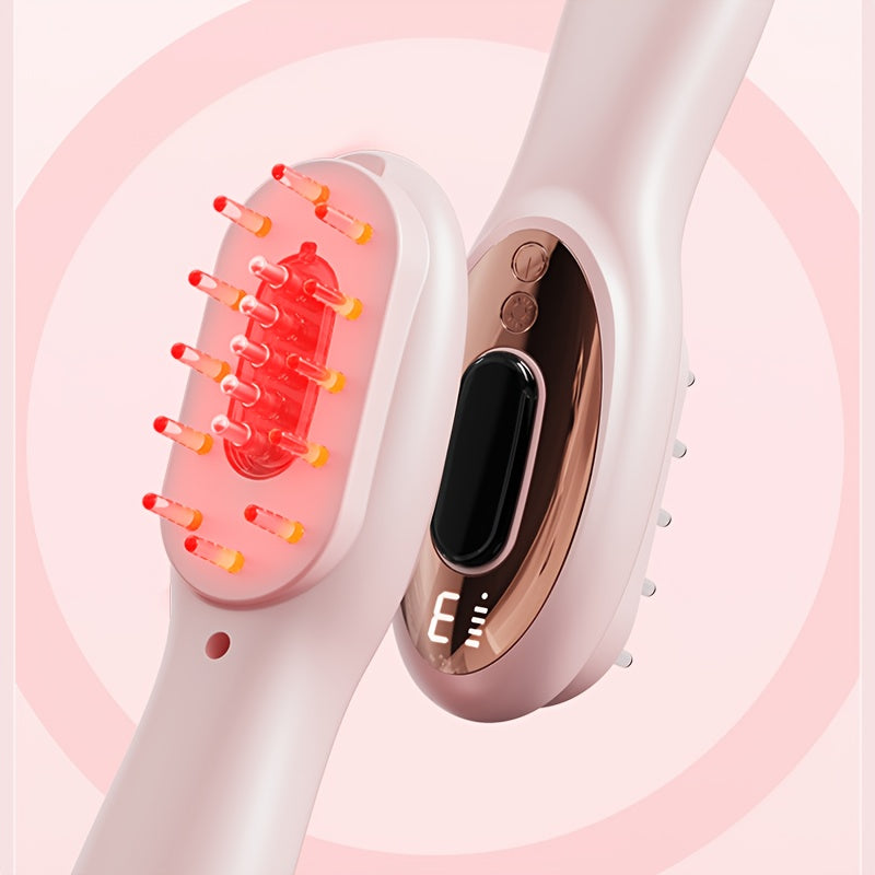 Sayohat va ish safarlari uchun mukammal, efir moyi bilan to'ldirilgan portativ bosh massaj qiluvchi taroq.
