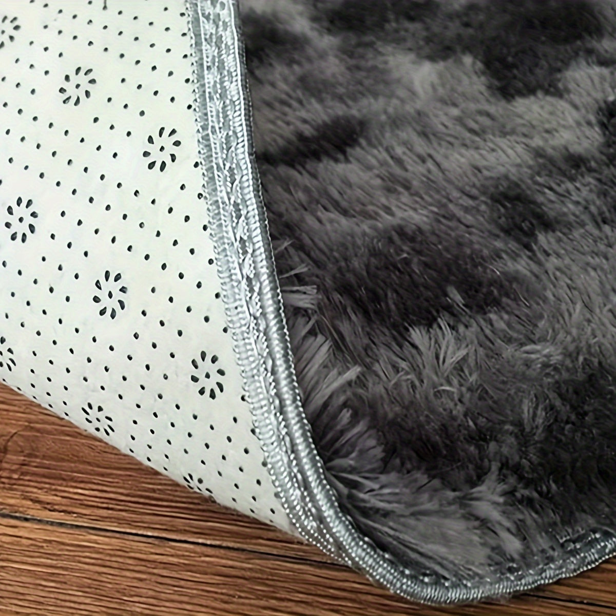 Плюшевый ковер с эффектом tie-dye, глубокий серый, мягкий, прочный, толстый поролон для гостиной и спальни