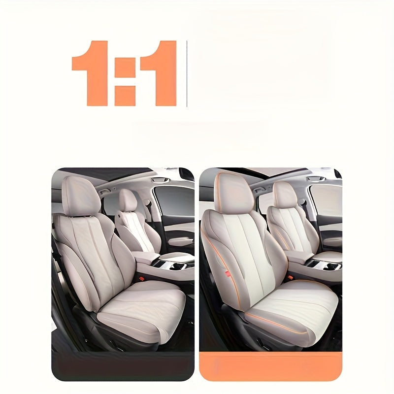 Luxury Leather Seat Covers for Cars, Trucks, SUVs Breathable and Durable