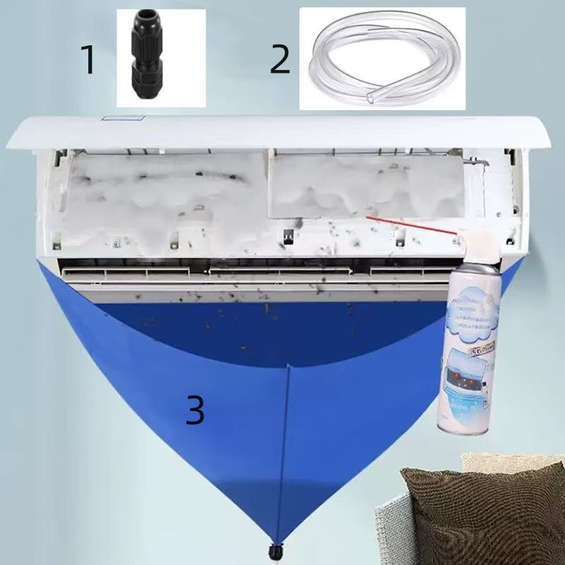 Drainage and Maintenance Kit with PVC Bags Clips 2m AC Cleaning Tools