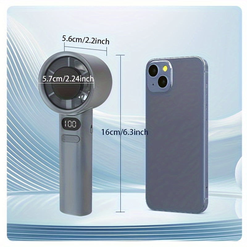 Handheld Small Fan with 120 Speed USB Rechargeable Portable Fan for Travel and Outdoor Use