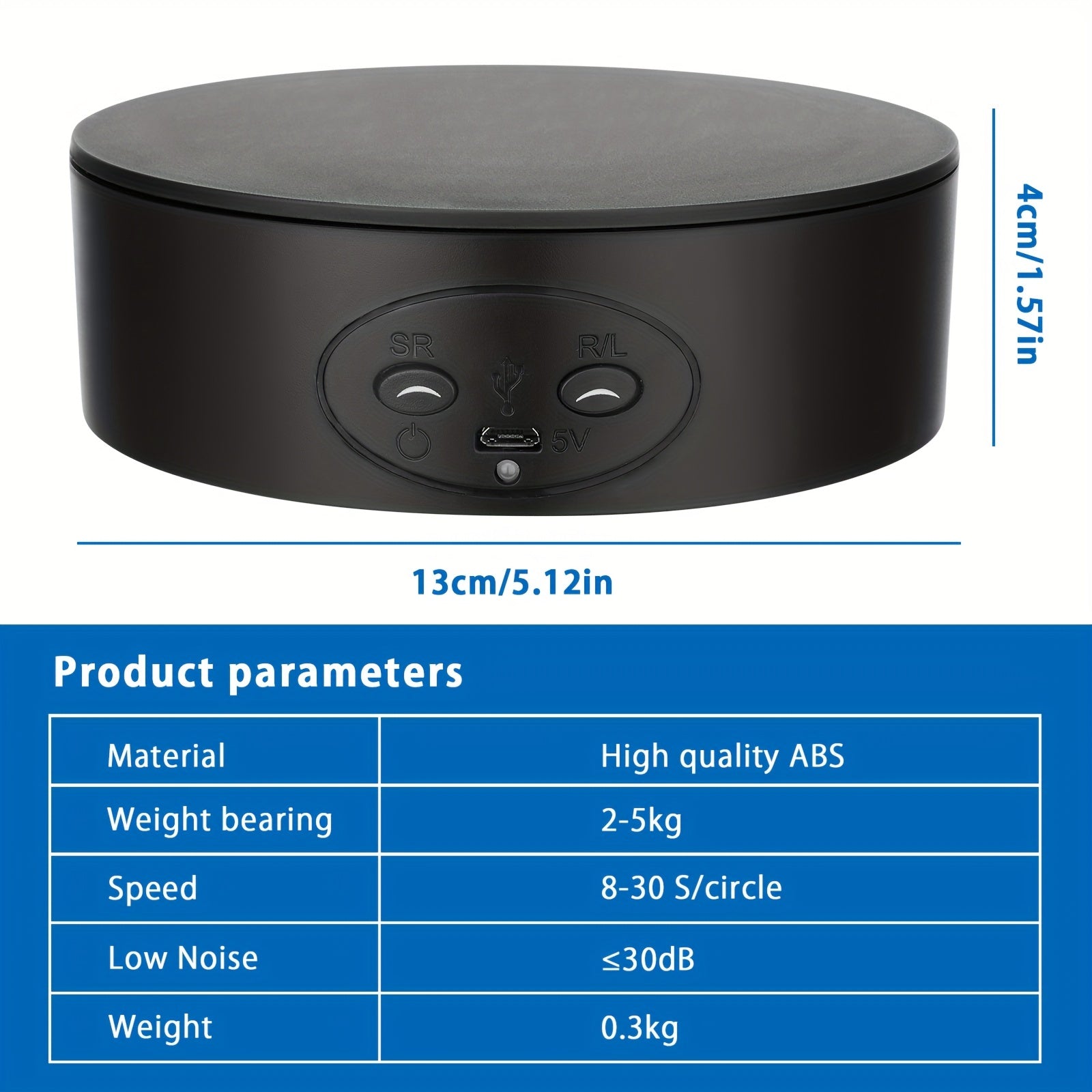 Soporte giratorio para exhibición de 12,95cm, capacidad de carga de 11 libras para fotografía de productos

Source:
Rotating Display Stand 12.95cm 11lbs Load Capacity for Product Photography