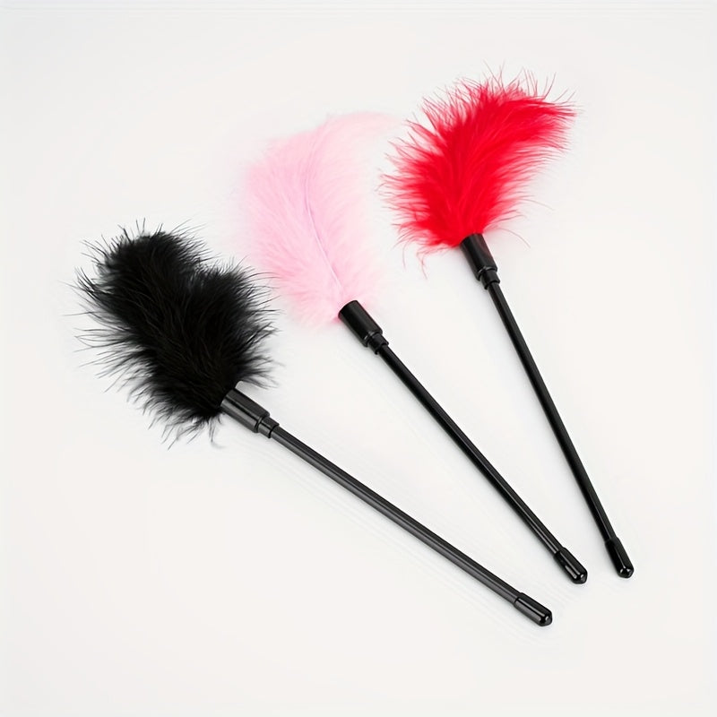 Adult Teasing Feather Stick Black Red Pink Sensual Flirt Sex Toy