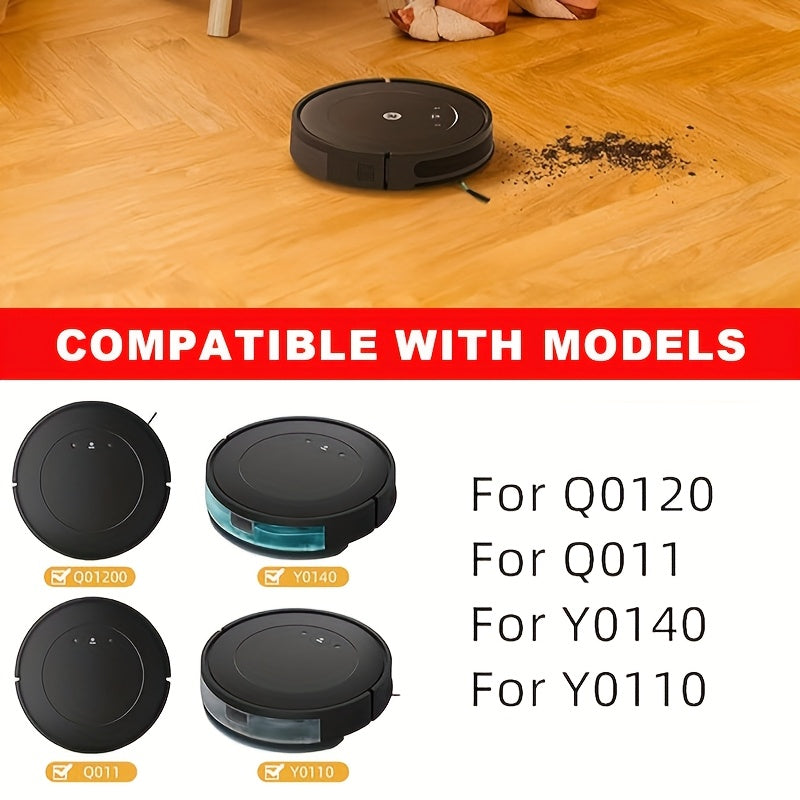 16-Piece Replacement Parts Set for Robot Vacuum Cleaner Includes Brushes Filters and Side Brushes